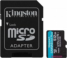 Флеш карта microSDXC Kingston 512GB SDCG3/512GB Canvas Go! Plus + adapter