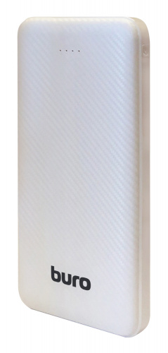 Мобильный аккумулятор Buro RLP-10000-W Li-Pol 10000mAh 2A+2A белый 2xUSB материал пластик