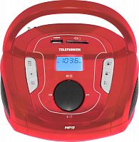 Аудиомагнитола Telefunken TF-SRP3471B красный 3Вт/MP3/FM(dig)/USB/BT/SD