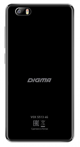 Смартфон Digma S513 4G Vox 16Gb 1Gb черный моноблок 3G 4G 2Sim 5" 720x1280 Android 7.0 5Mpix WiFi GPS GSM900/1800 GSM1900 TouchSc MP3 FM microSD max32Gb фото 2