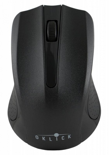 Мышь Оклик 485MW черный оптическая (1600dpi) беспроводная USB для ноутбука (3but) фото 3