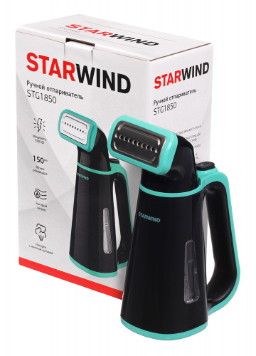 Отпариватель ручной Starwind STG1850 1000Вт черный/бирюзовый фото 3