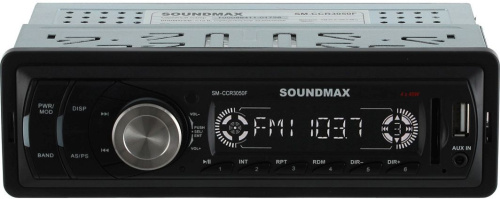 Автомагнитола Soundmax SM-CCR3050F 1DIN 4x45Вт (SM-CCR3050F(ЧЕРНЫЙ)\G) фото 2