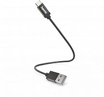Кабель Hama 00178281 USB Type-C (m) USB 2.0 (m) 0.2м черный