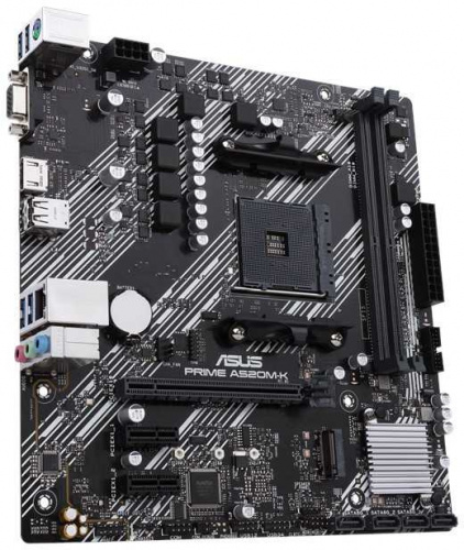 Материнская плата Asus PRIME A520M-K Soc-AM4 AMD A520 2xDDR4 mATX AC`97 8ch(7.1) GbLAN RAID+VGA+HDMI фото 2