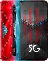 Смартфон Nubia Red Magic 5S 256Gb 12Gb красный/голубой моноблок 3G 4G 2Sim 6.65" 1080x2340 Android 10 64Mpix 802.11 a/b/g/n/ac/ax NFC GPS GSM900/1800 GSM1900 TouchSc Ptotect MP3 FM A-GPS
