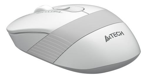 Мышь A4Tech Fstyler FG10S белый/серый оптическая (2000dpi) silent беспроводная USB для ноутбука (4but) фото 4