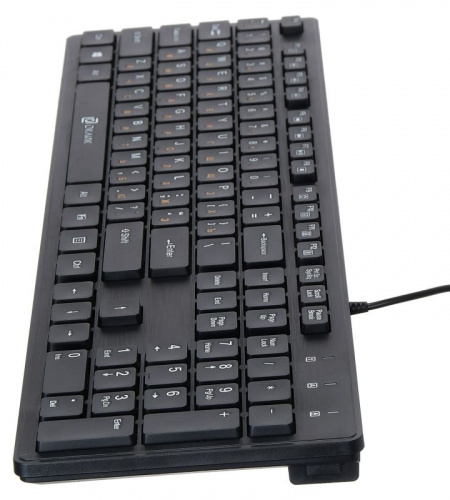 Клавиатура Оклик 500M черный USB slim Multimedia фото 9