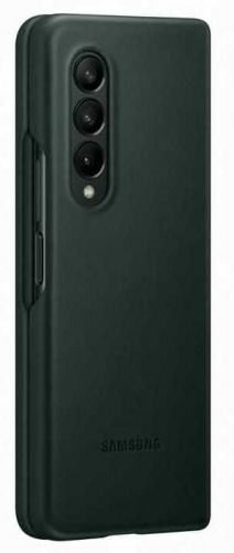 Чехол (клип-кейс) Samsung для Samsung Galaxy Z Fold3 Leather Cover зеленый (EF-VF926LGEGRU) фото 8