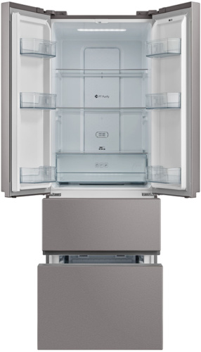 Холодильник Бирюса FD 431 I 3-хкамерн. нержавеющая сталь фото 2