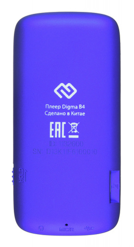 Плеер Hi-Fi Flash Digma B4 8Gb синий/1.8"/FM/microSDHC фото 8