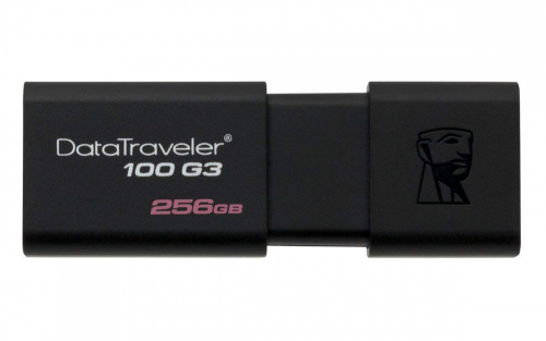 Флеш Диск Kingston 256Gb DataTraveler 100 G3 DT100G3/256GB USB3.0 черный фото 4