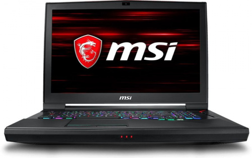 Ноутбук MSI GT75 Titan 8SG-237RU Core i9 8950HK/32Gb/1Tb/SSD256Gb+256Gb/nVidia GeForce RTX 2080 8Gb/17.3"/IPS/FHD (1920x1080)/Windows 10/black/WiFi/BT/Cam