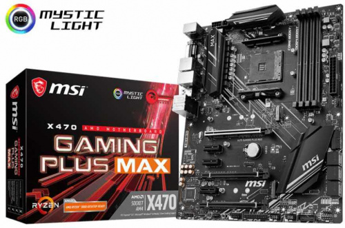 Материнская плата MSI X470 GAMING PLUS MAX Soc-AM4 AMD X470 4xDDR4 ATX AC`97 8ch(7.1) GbLAN RAID+DVI+HDMI фото 5