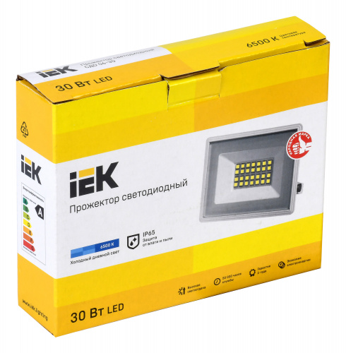 Прожектор уличный IEK СДО LPDO601-30-65-K01 светодиодный 30Втбелый фото 2