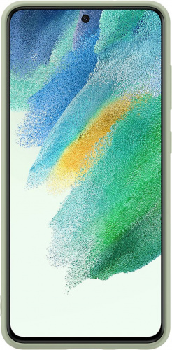 Чехол (клип-кейс) Samsung для Samsung Galaxy S21 FE Silicone Cover оливковый (EF-PG990TMEGRU) фото 3