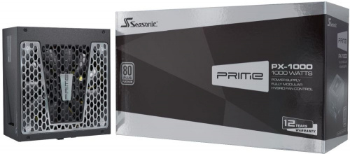Блок питания Seasonic ATX 1000W PRIME PX-1000 80+ platinum 24+2x(4+4) pin APFC 135mm fan 14xSATA Cab Manag RTL фото 5