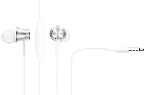 Гарнитура внутриканальные Xiaomi Mi In-Ear Basic 1.25м серебристый проводные в ушной раковине (ZBW4355TY/HSEJ03JY) фото 3