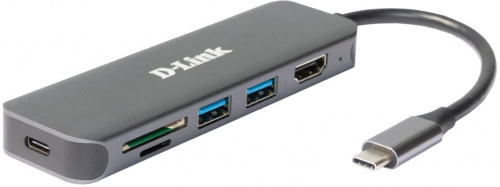 Разветвитель USB 3.0 D-Link DUB-2327 2порт. черный (DUB-2327/A1A) фото 3