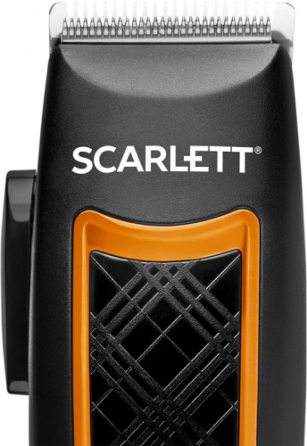 Машинка для стрижки Scarlett SC-HC63C18 черный/оранжевый 15Вт (насадок в компл:4шт) фото 4