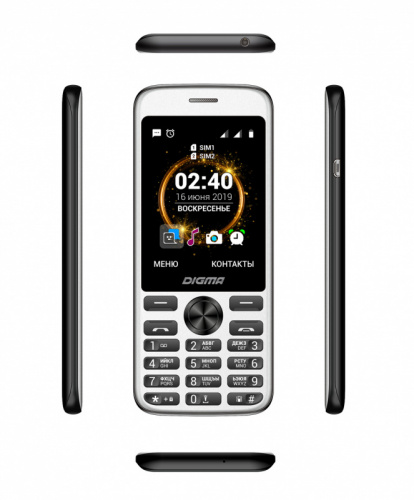 Мобильный телефон Digma C280 Linx 32Mb черный моноблок 2Sim 2.8" 240x320 0.3Mpix GSM900/1800 MP3 FM microSD max16Gb фото 2