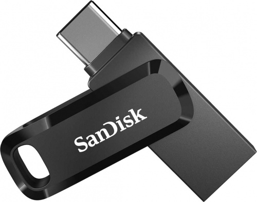 Флеш Диск Sandisk 64Gb Ultra Dual Drive Go SDDDC3-064G-G46 USB3.1 черный