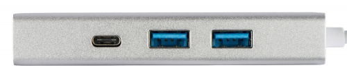 Разветвитель USB-C Hama Aluminium 4порт. белый (00135755) фото 3