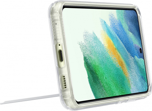 Чехол (клип-кейс) Samsung для Samsung Galaxy S21 FE Clear Standing Cover прозрачный (EF-JG990CTEGRU) фото 8