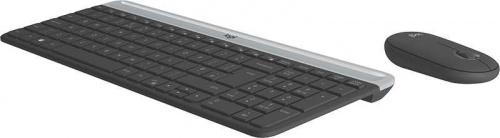 Клавиатура + мышь Logitech MK470 GRAPHITE клав:черный/серый мышь:черный USB беспроводная slim фото 3