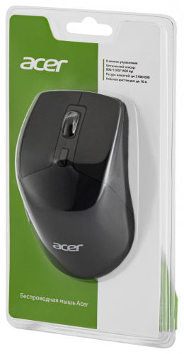 Мышь Acer OMR150 черный оптическая (1600dpi) беспроводная USB (6but) фото 2