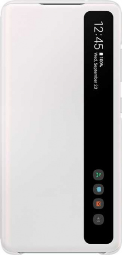 Чехол (флип-кейс) Samsung для Samsung Galaxy S20 FE Smart Clear View Cover белый (EF-ZG780CWEGRU)
