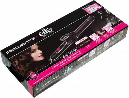 Щипцы Rowenta CF3352F0 45Вт макс.темп.:200С покрытие:керамико-турмалиновое черный/розовый фото 2
