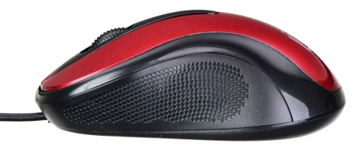Мышь Оклик 385M черный/красный оптическая (1000dpi) USB для ноутбука (3but) фото 7