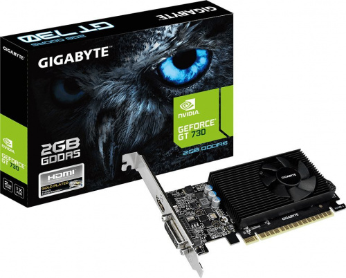 Видеокарта Gigabyte PCI-E GV-N730D5-2GL NVIDIA GeForce GT 730 2048Mb 64 GDDR5 902/5000 DVIx1 HDMIx1 HDCP Ret low profile фото 4