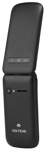 Мобильный телефон Digma VOX FS240 32Mb черный раскладной 2Sim 2.44" 240x320 0.08Mpix GSM900/1800 FM microSDHC max32Gb фото 3