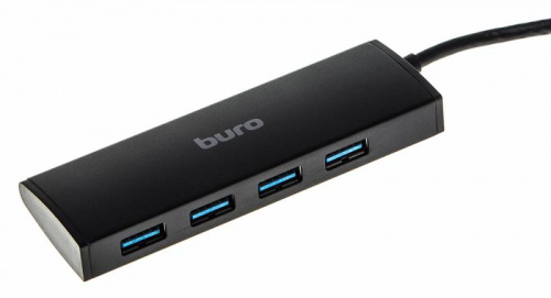 Разветвитель USB 3.0 Buro BU-HUB4-0.5-U3.0 4порт. черный фото 5