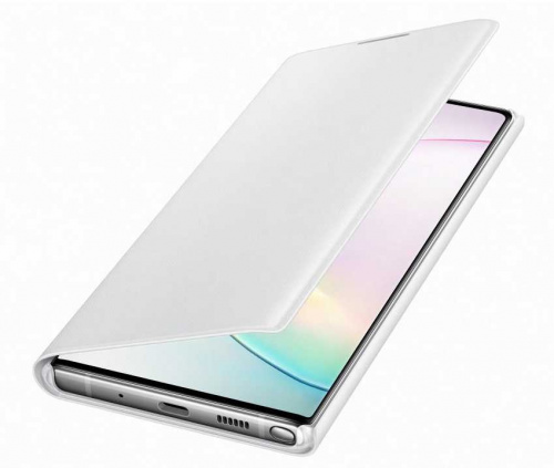 Чехол (флип-кейс) Samsung для Samsung Galaxy Note 10+ LED View Cover белый (EF-NN975PWEGRU) фото 4