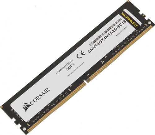 Память DDR4 16Gb 2666MHz Corsair CMV16GX4M1A2666C18 Value Select RTL PC4-19200 CL18 DIMM 288-pin 1.2В фото 3