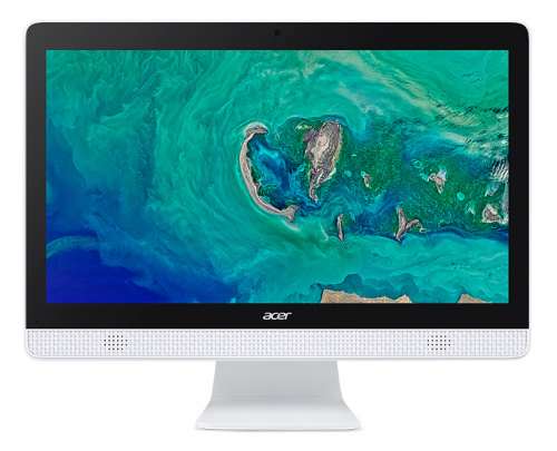Моноблок Acer Aspire C20-820 19.5" HD+ Cel J3060 (1.6)/4Gb/500Gb 5.4k/HDG400/CR/Linux/GbitEth/WiFi/BT/45W/клавиатура/мышь/Cam/белый 1600x900