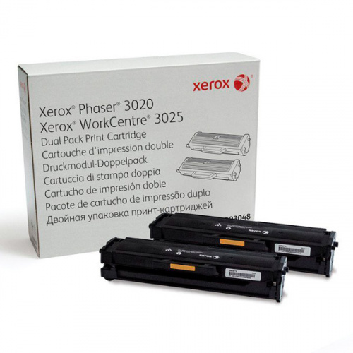 Картридж лазерный Xerox 106R03048 черный двойная упак. (3000стр.) для Xerox Ph 3020/WC 3025