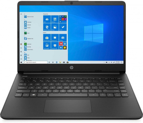 Ноутбук HP 14s-dq3002ur Celeron N4500 4Gb SSD128Gb Intel UHD Graphics 14" TN SVA HD (1366x768) Windows 10 Home black WiFi BT Cam (3E7Y2EA)
