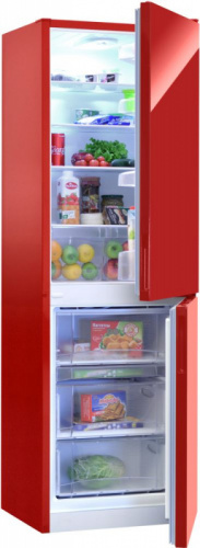 Холодильник Nordfrost NRG 119 842 красное стекло (двухкамерный) фото 3