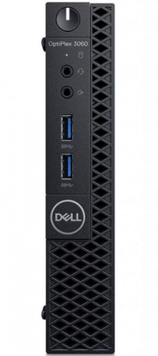ПК Dell Optiplex 3060 Micro i3 8100T (3.1)/8Gb/SSD128Gb/UHDG 630/Linux/GbitEth/65W/клавиатура/мышь/черный фото 2