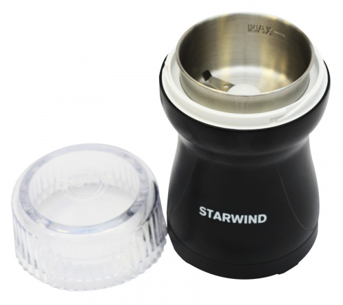 Кофемолка Starwind SGP4421 200Вт сист.помол.:ротац.нож вместим.:40гр черный фото 9