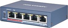 Коммутатор Hikvision DS-3E0505P-E/M 5x1Гбит/с 4PoE+ 35W неуправляемый