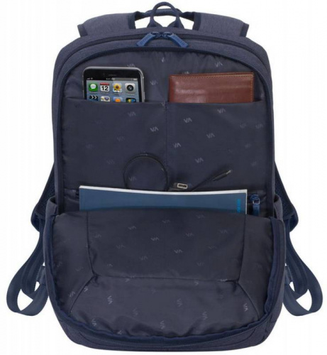 Рюкзак для ноутбука 15.6" Riva 7760 синий полиэстер фото 4