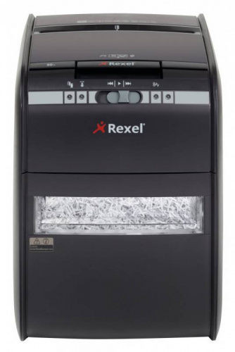 Шредер Rexel Auto+ 90X с автоподачей (секр.P-3)/фрагменты/90лист./20лтр./скрепки/скобы/пл.карты фото 6