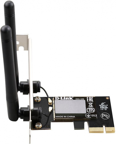 Сетевой адаптер Wi-Fi D-Link DWA-548 N300 PCI Express (ант.внеш.несъем.) 2ант. фото 2