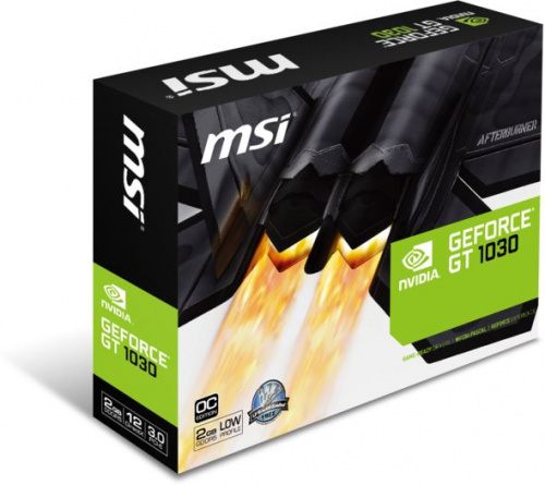 Видеокарта MSI PCI-E GT 1030 2G LP OC NVIDIA GeForce GT 1030 2048Mb 64 GDDR5 1265/6008/HDMIx1/DPx1/HDCP Ret low profile фото 6