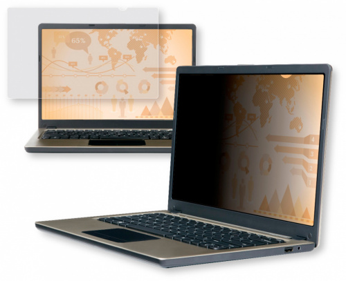Экран защиты информации для ноутбука 3M PF125W9B (7100210597) 12.5" черный фото 4
